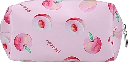 Fragrances, Perfumes, Cosmetics Makeup Bag with Peach Print - Ecarla