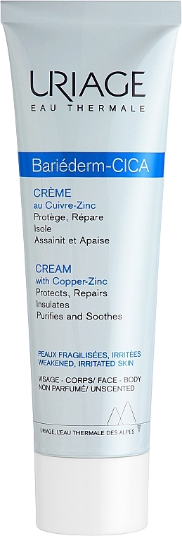 Repairing Cica Cream with Cu-Zn - Uriage Bariederm Repairing Cica-Cream — photo N1