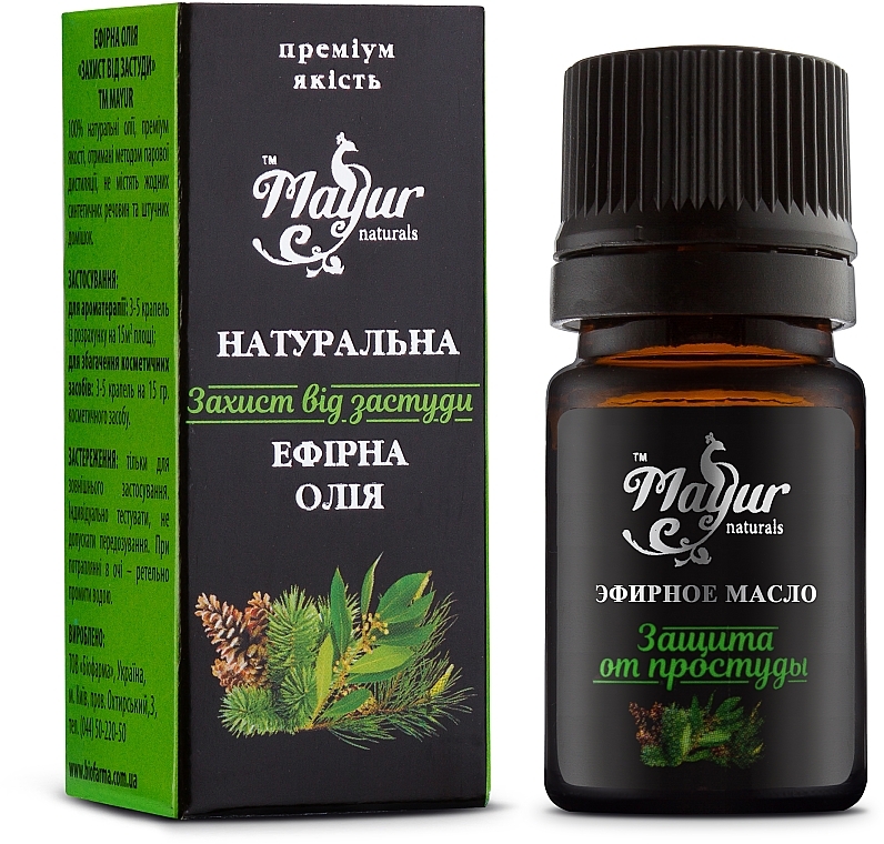 Natural Essential Oil Blend "Cold Protection" - Mayur — photo N1