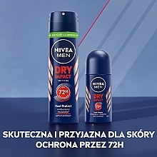 Men Roll-On Antiperspirant Deodorant "Strong Protection" - NIVEA MEN Dry Impact  — photo N7