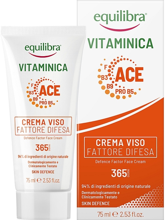 Face Cream - Equilibra Vitaminica Defense Factor Face Cream — photo N1