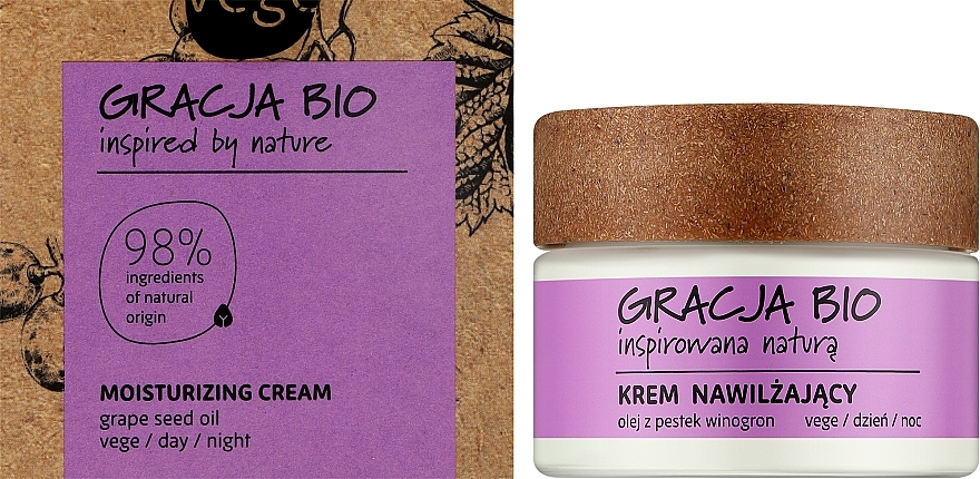 Moisturizing Face Cream with Grape Seed Oil - Gracja Bio Moisturizing Face Cream — photo N2