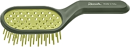 Fragrances, Perfumes, Cosmetics Hair Brush, green - Janeke Curvy Superbrush