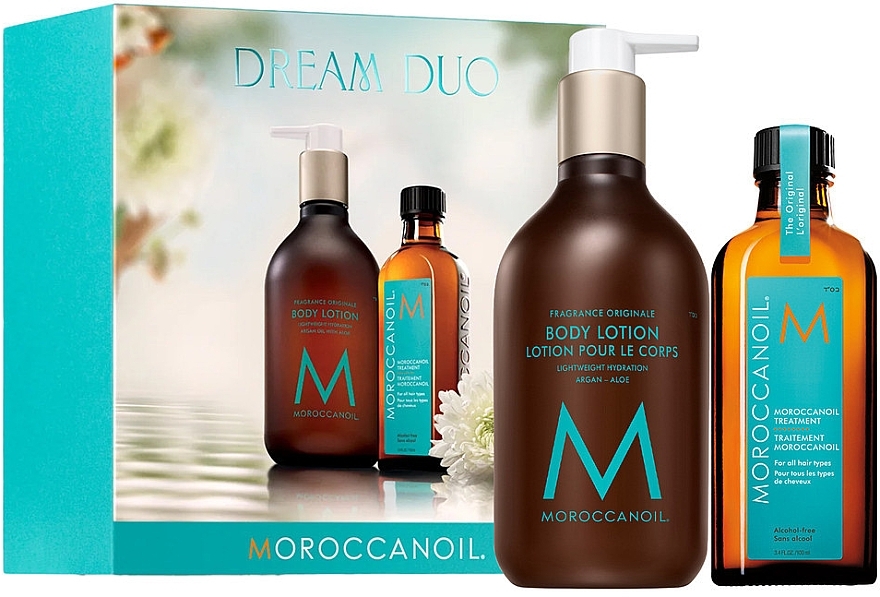 セット - MoroccanOil Dream Duo (h/oil/100ml + b/lot/360ml) — photo N1