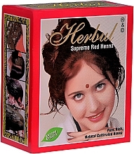 Hair Henna, red - Herbul Supreme Red Henna — photo N2
