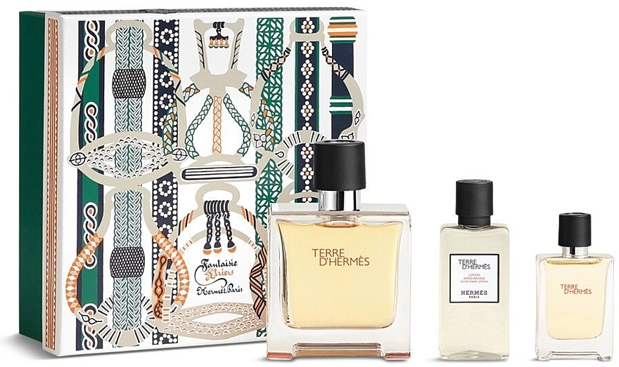 Hermes Terre d'Hermes Parfum - Set (edp/75ml + edp/12.5ml + ash/lot/40ml) — photo N1