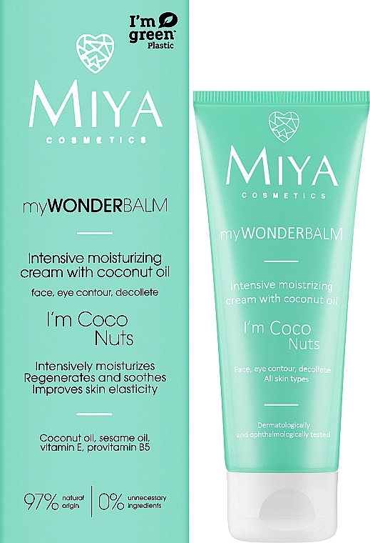 Intensive Moisturizing Face Cream with Coconut OIl - Miya Cosmetics My Wonder Balm I’m Coco Nuts Face Cream — photo N2