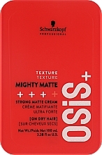 Mattifying Hair Cream - Schwarzkopf Professional Osis+ Mighty Matte Strong Matte Cream — photo N1