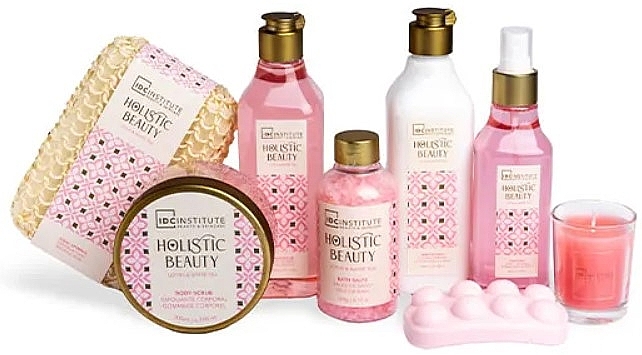 セット、8品 - IDC Institute Holistic Beauty Lotus & White Tea — photo N2