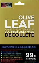 Express Decollete Mask - Beauty Face IST Discoloration & Spots Decolette Mask Olive Leaf — photo N1