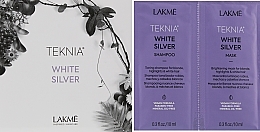 Sample Set - Lakme Teknia White Silver (sh/10ml + mask/10ml) — photo N1