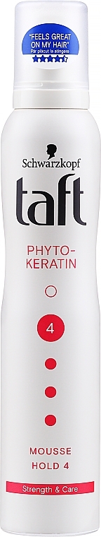 Ultra Strong Hold Styling Mousse "Keratin" - Schwarzkopf Taft — photo N1