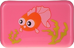 Fragrances, Perfumes, Cosmetics Kids Soap Dish, 6024, pink with fish - Donegal