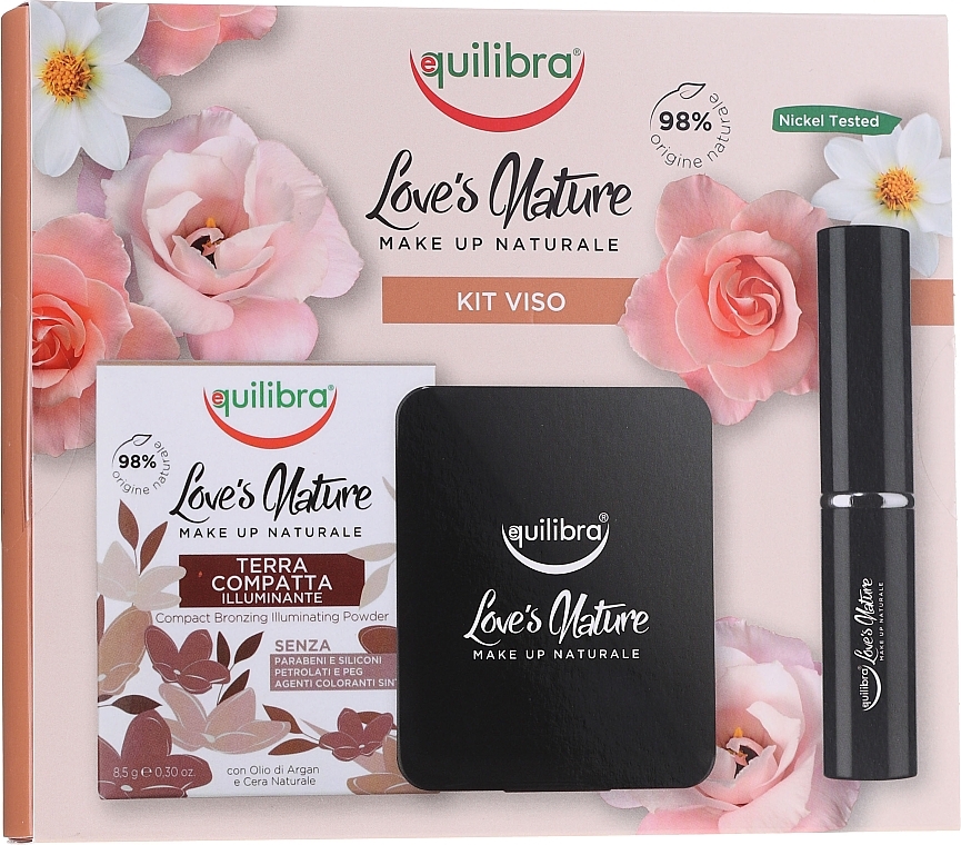 Set - Equilibra Love’s Nature (powder/8.5g + brush) — photo N1