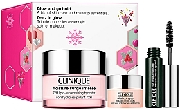 Fragrances, Perfumes, Cosmetics Clinique Glow And Go Bold Set (mascara/3.5ml+ f/cr/50ml + eye/cr/5ml) - Clinique Glow And Go Bold Set