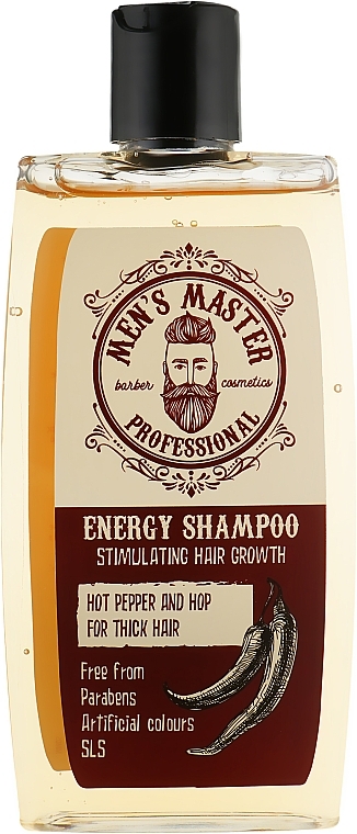 Red Pepper, Caffeine & Hop Stimulating Shampoo - Man's Master — photo N2