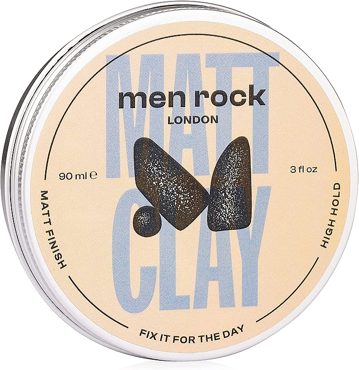 Strong Hold Matte Hair Clay - Men Rock Matt Clay High Hold Matt Finish — photo N9