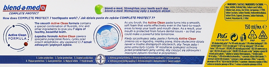 Toothpaste "Complex 7+ Whitening" - Blend-a-Med Complete Protect 7 Crystal White Toothpaste — photo N5