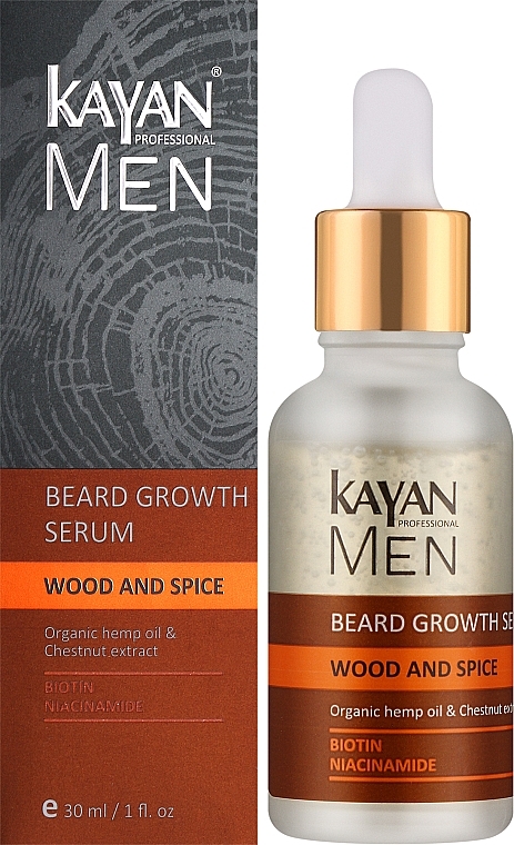 Beard Growth Serum - Kayan Professional Men Beard Growth Serum — photo N2