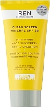 Fragrances, Perfumes, Cosmetics Mattifying Sunscreen - Ren Clean Screen Mattifying Face Sunscreen SPF 30