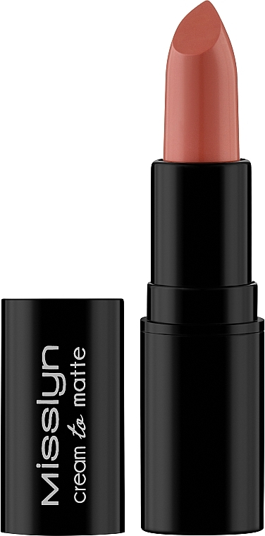 Lipstick - Misslyn Cream To Matte Long-lasting Lipstick — photo N1