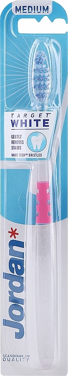 Medium Toothbrush, pink - Jordan Target White — photo N2