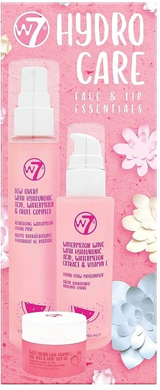 Face & Lip Care Set - W7 Hydro Care (mist/75ml + cr/60ml + mask/12g) — photo N2