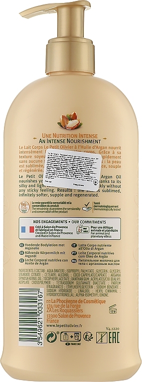 Body Lotion - Le Petit Olivier Nourishing Body Lotion with Argan Oil — photo N4