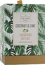 Fragrances, Perfumes, Cosmetics Set - Scottish Fine Soaps Coconut & Lime (sh/gel/75ml + b/oil/75ml + h/cr/75ml + soap/40g)