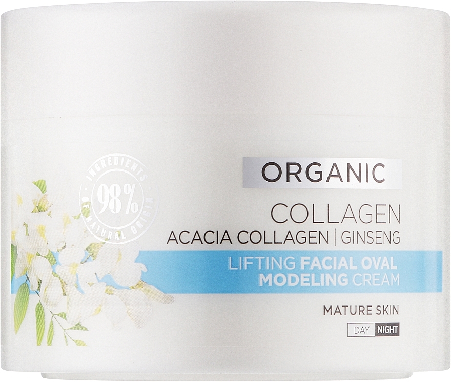 Lifting & Modeling Face Cream - Eveline Cosmetics Organic Collagen Lifting Cream — photo N2