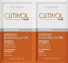 Fragrances, Perfumes, Cosmetics Hair Sample Set - Oyster Cosmetics Cutinol Plus Nutritive (oil/15 ml + sh/15 ml) 