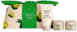 Fragrances, Perfumes, Cosmetics Set - Shiseido Waso SOS Moisture Charge Kit (cleanser/30ml + cr/15ml + mask/15ml + bag/1pcs)