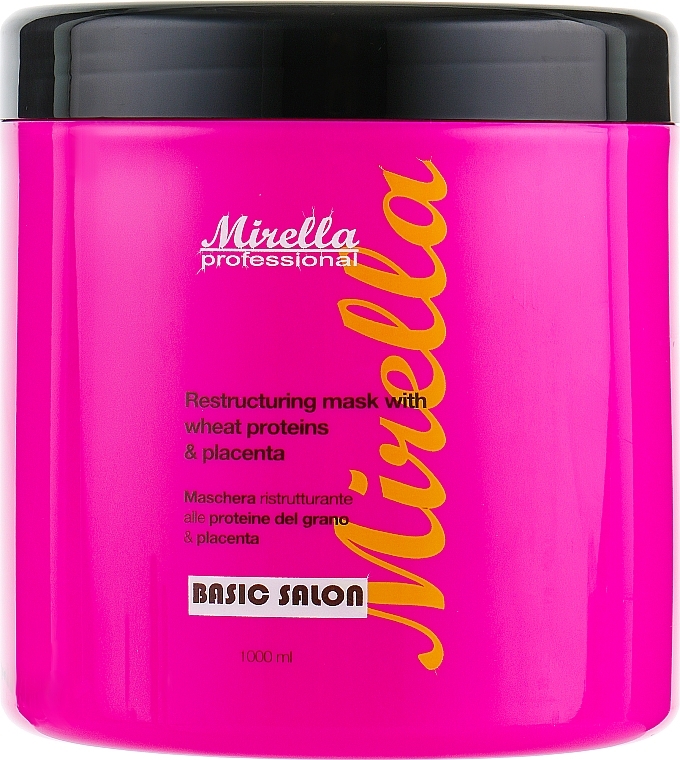 Repairing Mask with Wheat Proteins and Placenta - Mirella Basic Salon Restructuring Mask — photo N1