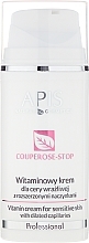 Fragrances, Perfumes, Cosmetics Vitamin Cream for Sensitive Skin with Enlarged Capillary - APIS Professional Couperose-Stop Vitamin Cream