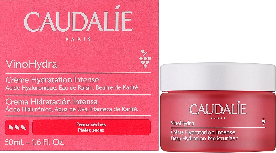 Deep Moisturizing Face Cream - Caudalie VinoHydra Deep Hydration Moisturizer — photo N3