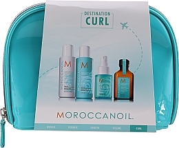 Fragrances, Perfumes, Cosmetics Travel Set "Curls" - Moroccanoil (shm/70ml + cond/70ml + h/oil/25ml + h/spr/50ml)