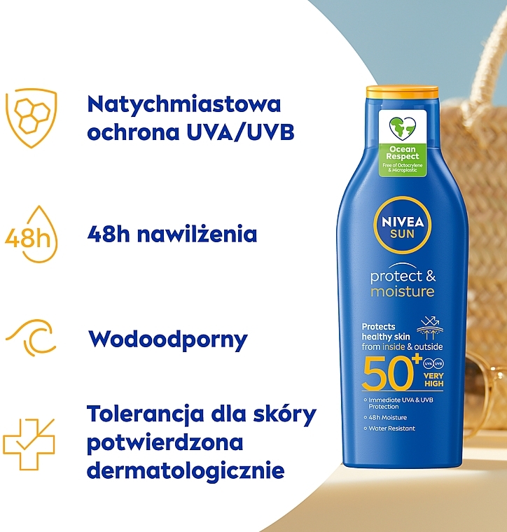 Sun Protection Moisturizing Lotion "Protection and Hydration" SPF 50+ - NIVEA Sun Care — photo N4