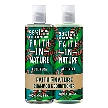 Fragrances, Perfumes, Cosmetics Set - Faith in Nature Giftset Aloe Vera (shmp/400ml + h/cond/400ml)