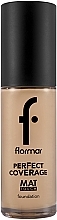 Mattifying Foundation - Flormar Perfect Coverage Mat Touch Foundation — photo N1
