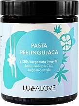 Body Peeling Paste with Hemp, Vanilla & Bergamot - Lullalove Body Scrub With CBD, Bergamot & Vanilla — photo N1