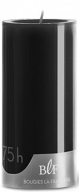 Cylinder Candle, diameter 7 cm, height 15 cm - Bougies La Francaise Cylindre Candle Black — photo N1