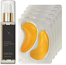 Fragrances, Perfumes, Cosmetics Set - Eclat Skin London 24k Gold (ser/60ml + eye/pads/5x2pcs)