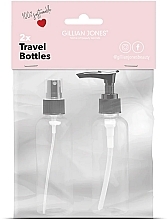 Plastic Bottle, with sprayer and dispenser, 2 pcs. - Gillian Jones Travel Size Bottles 100ml — photo N1