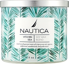 Fragrances, Perfumes, Cosmetics Scented Candle "Vitamin Sea" - Nautica Vitamin Sea Soy Wax Blend Candle