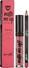 Fragrances, Perfumes, Cosmetics Lip Set - Barry M Cosmetics Matte Me Up Lip Kit (lip/2.5ml + eye/pencil/0.4g)