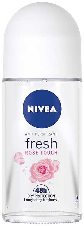 Roll-On Antiperspirant Deodorant - Nivea Fresh Rose Touch Anti-Perspirant Roll-On — photo N1