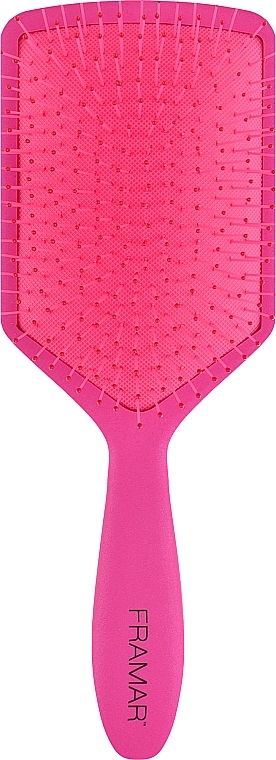 Detangling Hair Brush, pink - Framar Paddle Detangling Brush Pinky Swear — photo N1