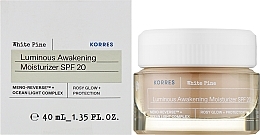 Moisturizing Day Cream with SPF20 - Korres White Pine Luminous Awakening Moisturizer SPF20 — photo N2