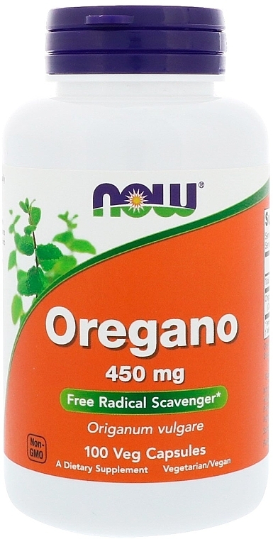 Capsules "Oregano" 450 mg - Now Foods Oregano — photo N1