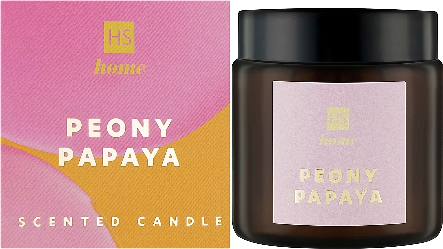 Natural Soy Candle with Peony & Papaya Scent - HiSkin Home — photo N2